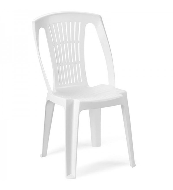 Καρέκλα Stella από πολυπροπυλένιο σε χρώμα λευκό 46x53x86εκ.