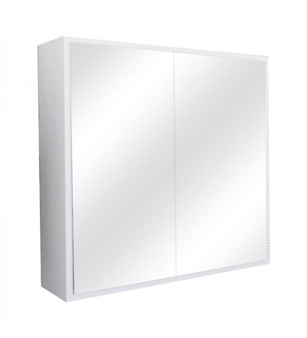 Καθρέπτης μπάνιου Poliana pakoworld λευκό 70x17x70εκ